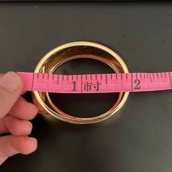 18K Gold Plated Cuff Bracelet- Women - Picture 4 of 7